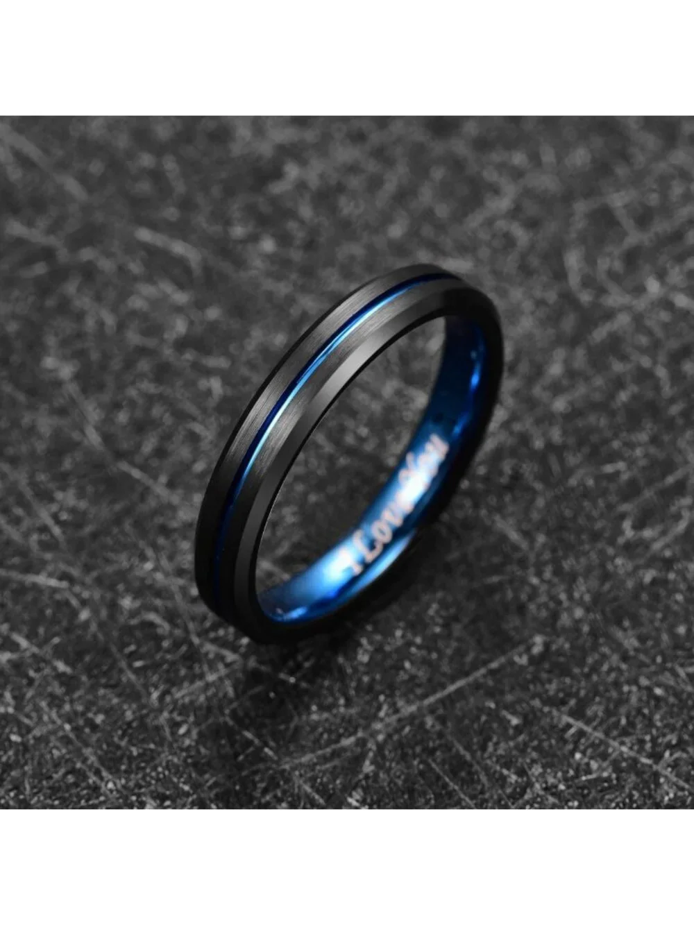 Stylish Tungsten Wedding Bands for Men & Women - Multicolor, Engraved, 4-10mm